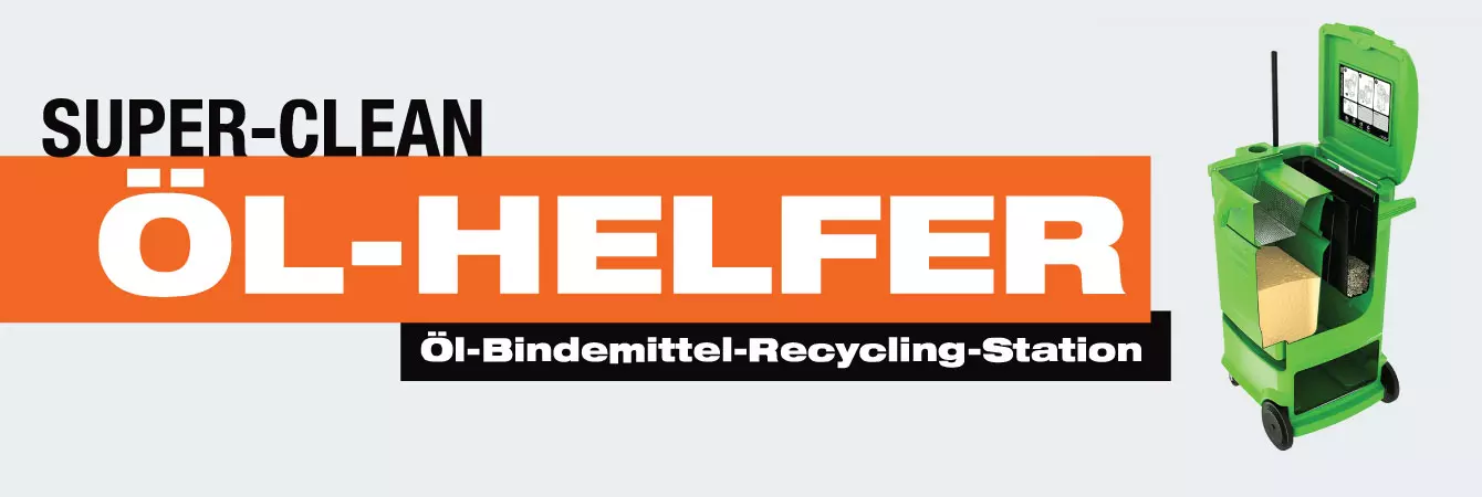 Öl Helfer - Effiziente Öl-Bindemittel-Recycling All-In-One Lösung